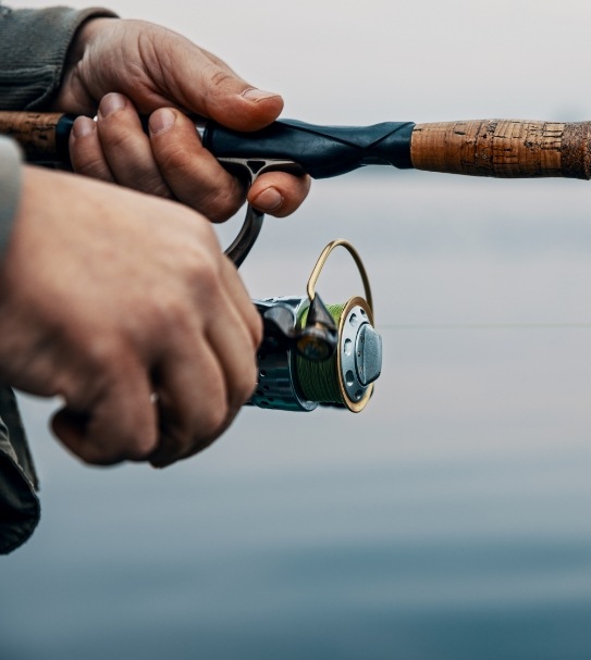 Person fishing