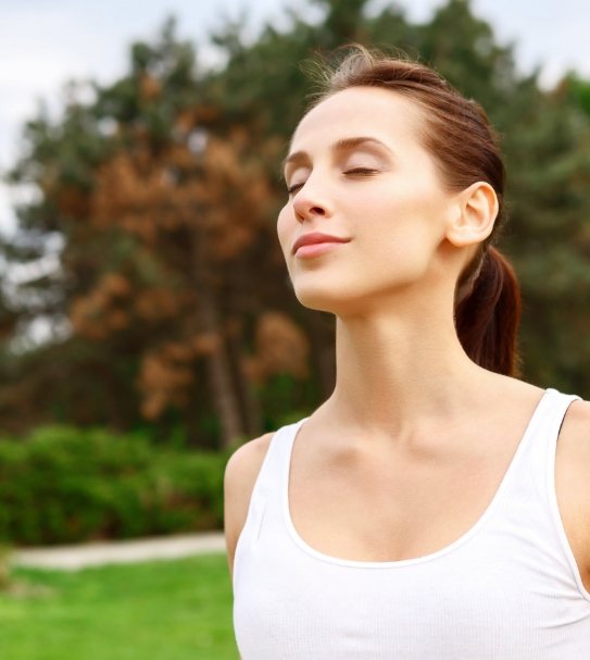 Woman feeling relaxed after visiting her sedation dentist